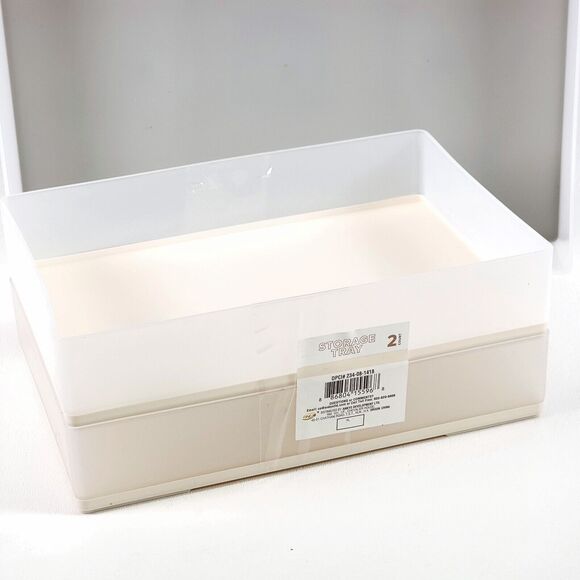 7 Pieces Storage Tray Organizer Set From Target Gray Plastic Brand New - Picture 5 of 11